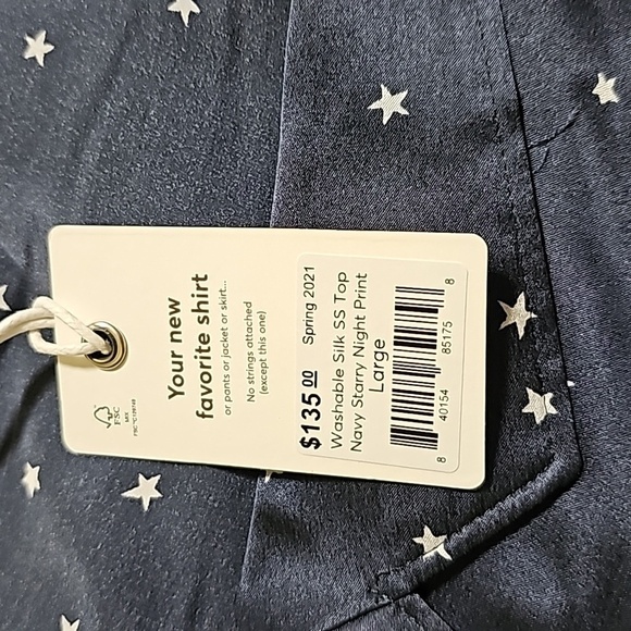 MARINE layer washable silk SS top - Picture 4 of 4